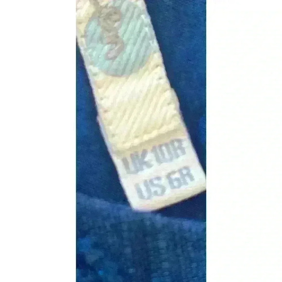 Boden Back Zip Lined Sleeveless Dress Embroidered Blue Size 6 Blue - Picture 10 of 10